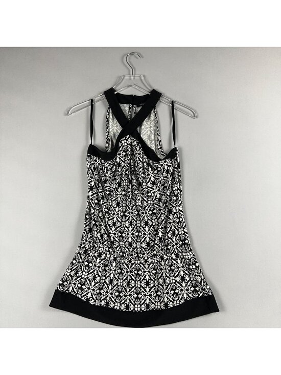 White House Black Market Tops - White House Black Market Crossover Halter Top Size Small Geometric Sleeveless